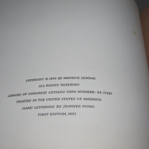 Maurice Sendak We Are All in the Dumps with Jack and Guy First Edition 1993 HC - Picture 3 of 6